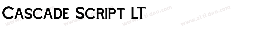 Cascade Script LT字体转换